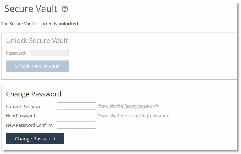 Unlocking the secure vault