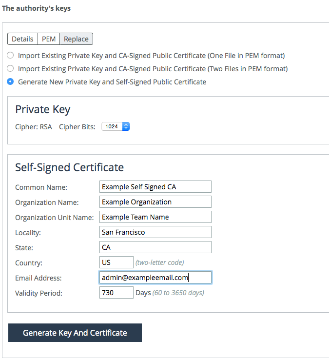 Generate Key.pem From Certificate Pem