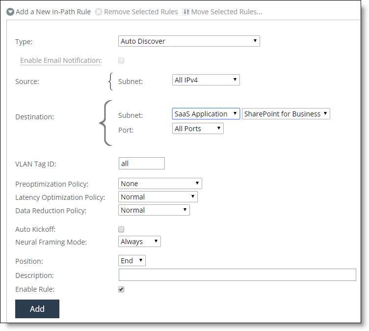 Configuring Optimization Features