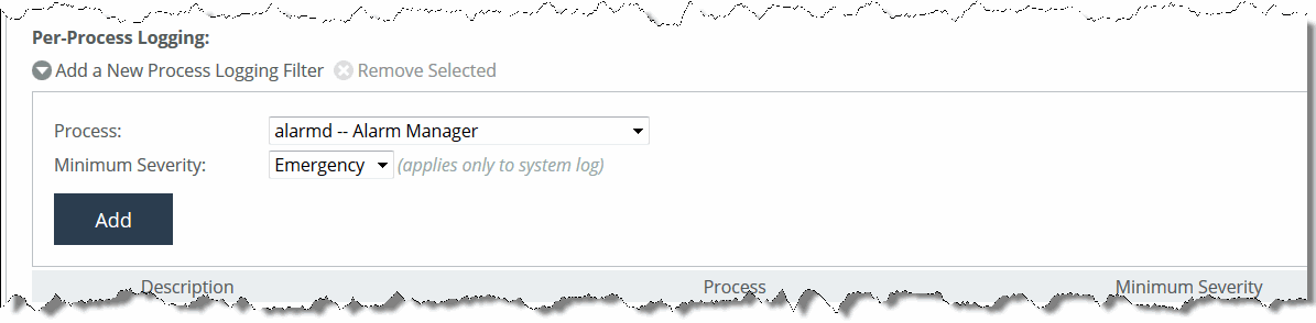 Configuring Log Settings
