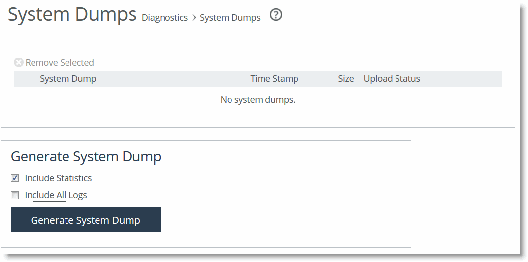 Generating System Dump Files