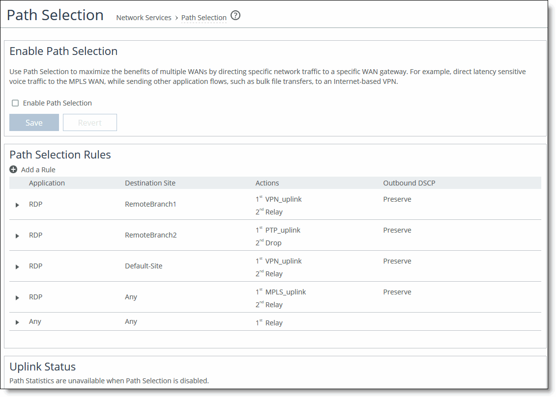 Select Path Location Path selection