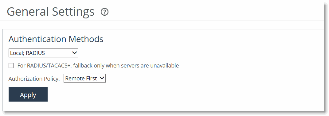 Configuring general security settings