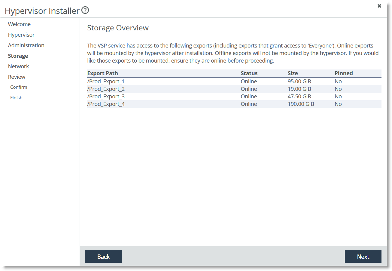 Using the Hypervisor Installer