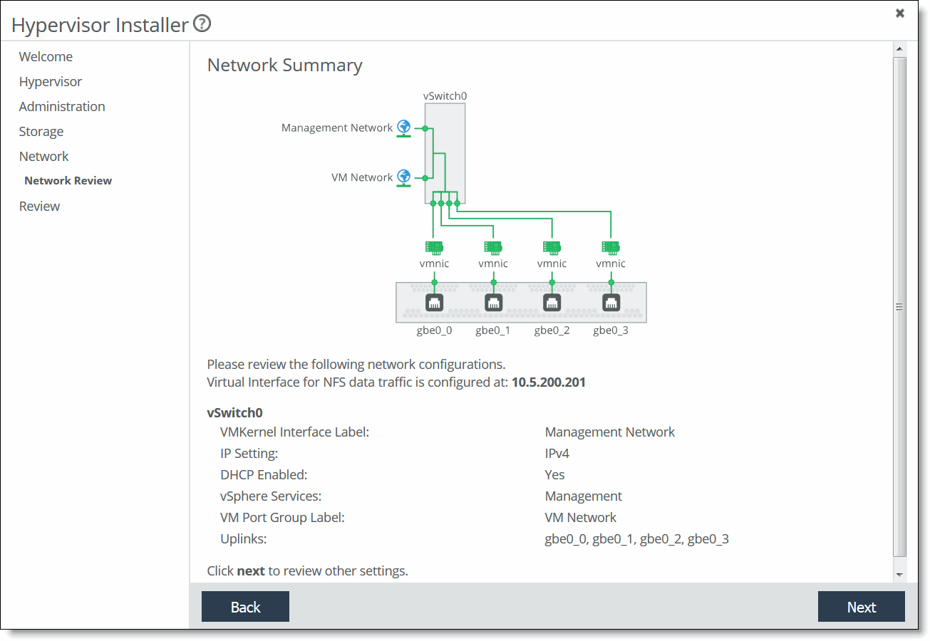 Using the Hypervisor Installer