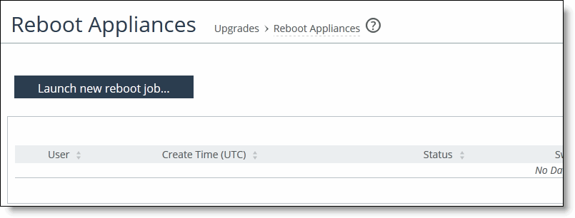 Rebooting appliances