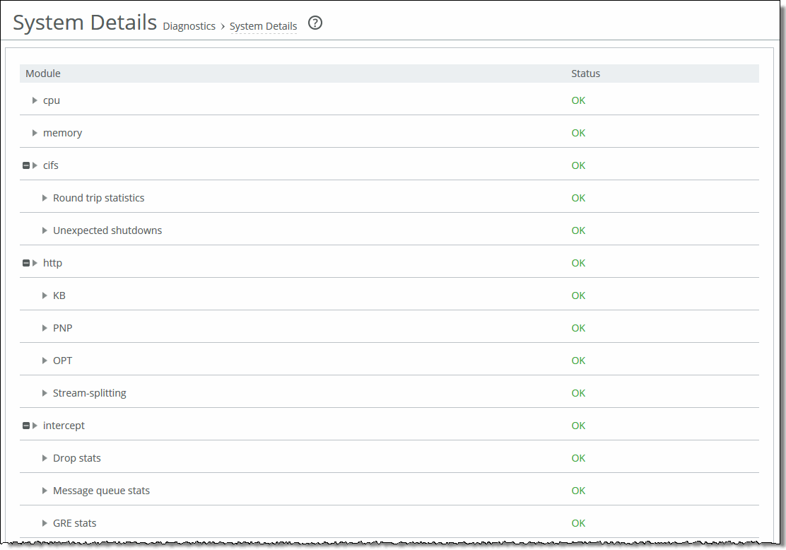 Viewing System Details reports