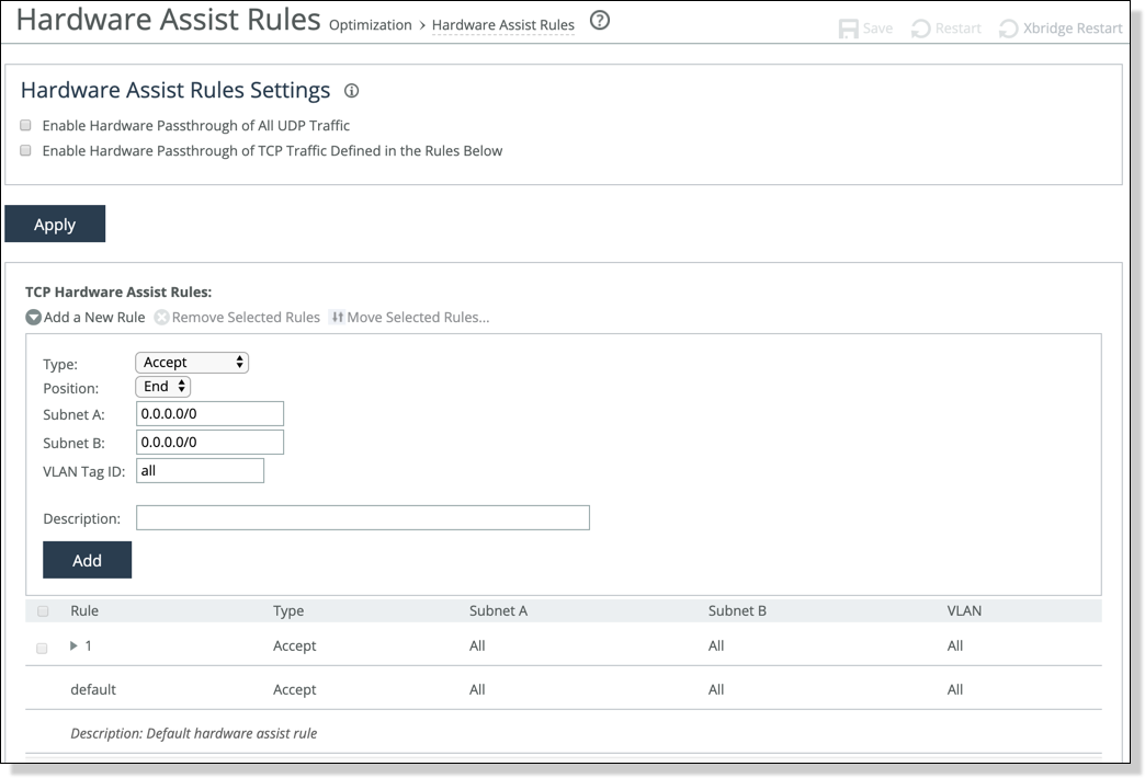 Configuring Optimization Settings