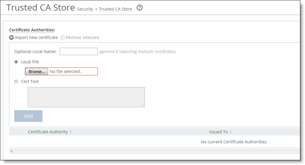 Importing Cas Into The Trusted Ca Store